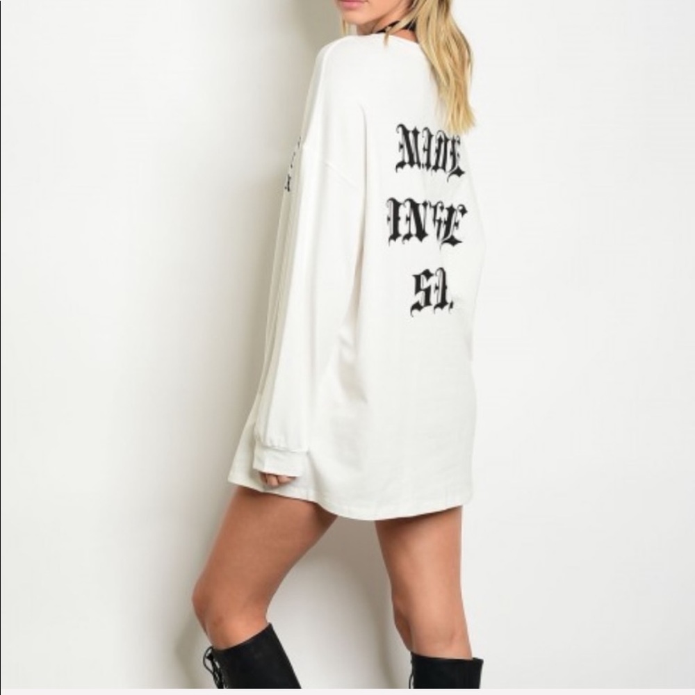 Drake 6 God “Made in the Six” Long-Sleeve T-Shirt/Dress - Picture 5 of 5